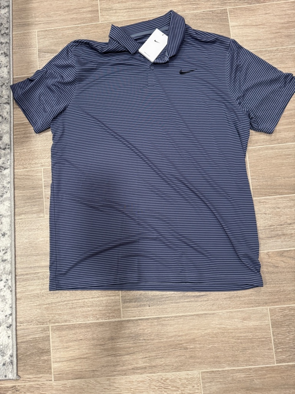 Nike Men’s Navy Striped Golf Polo
